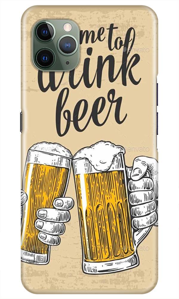 Drink Beer Mobile Back Case for iPhone 11 Pro Max (Design - 328)