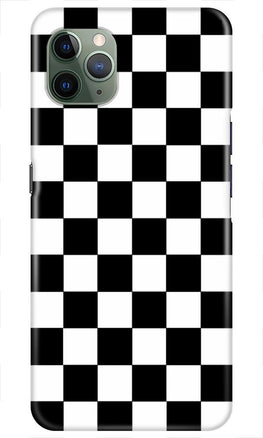 Black White Boxes Mobile Back Case for iPhone 11 Pro Max (Design - 372)
