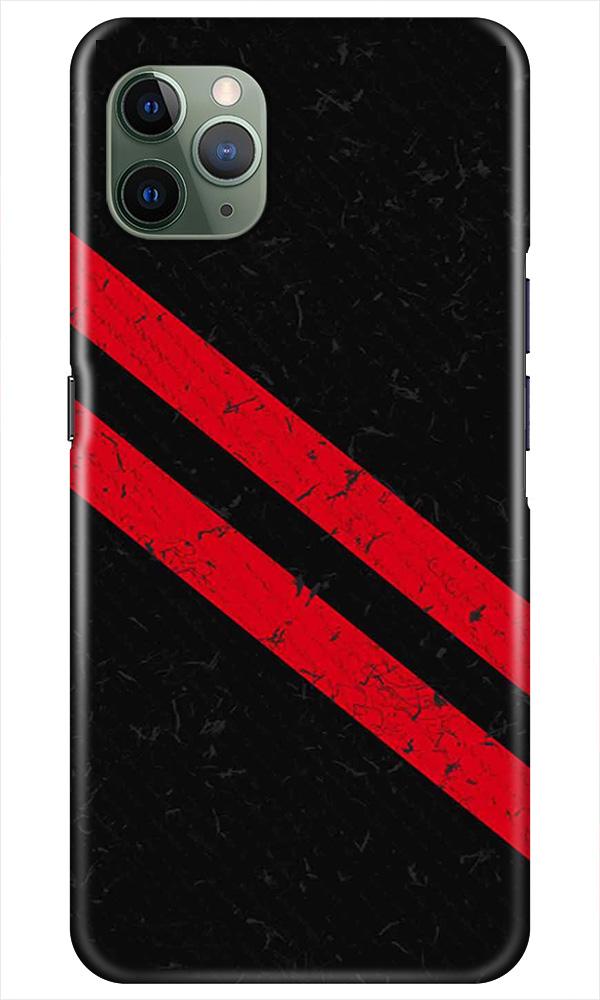 Black Red Pattern Mobile Back Case for iPhone 11 Pro Max (Design - 373)