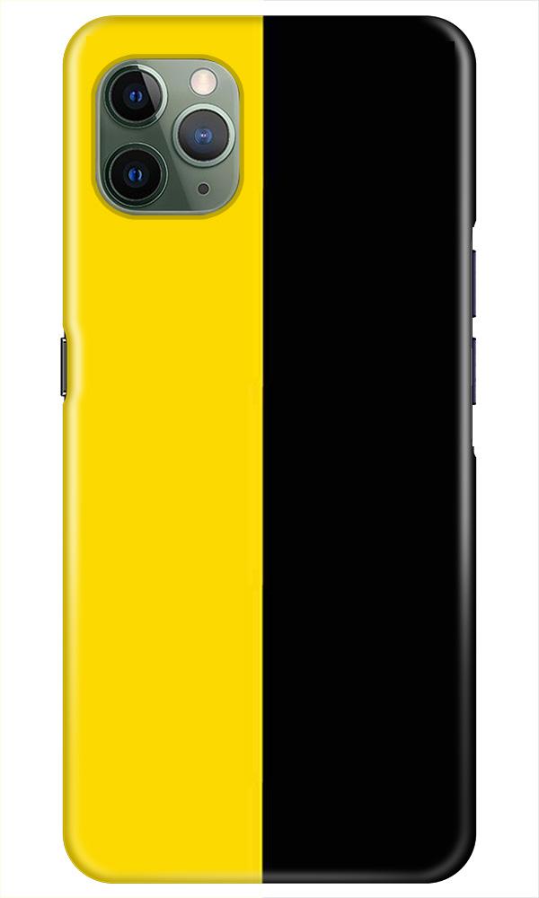 Black Yellow Pattern Mobile Back Case for iPhone 11 Pro Max (Design - 397)