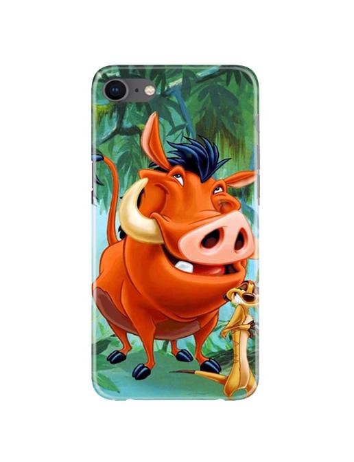 Timon and Pumbaa Mobile Back Case for iPhone 8(Design - 305)