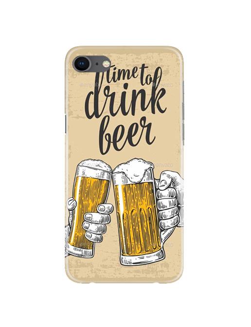 Drink Beer Mobile Back Case for iPhone 8(Design - 328)