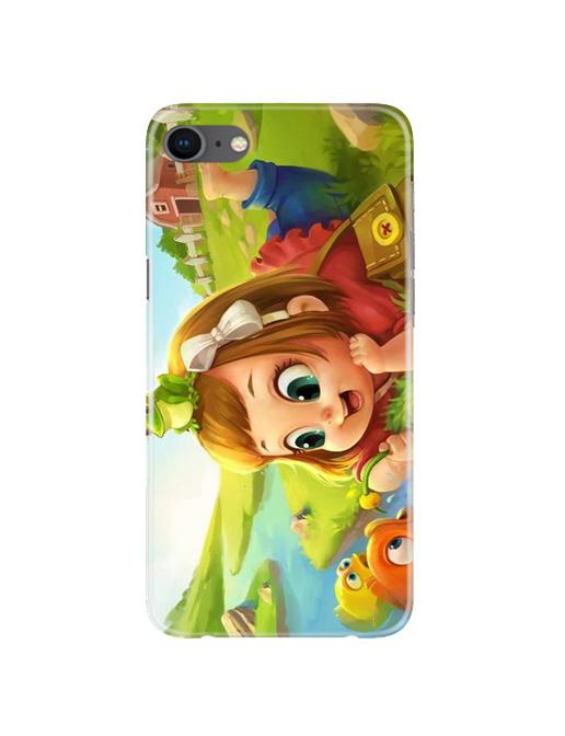 Baby Girl Mobile Back Case for iPhone 8(Design - 339)