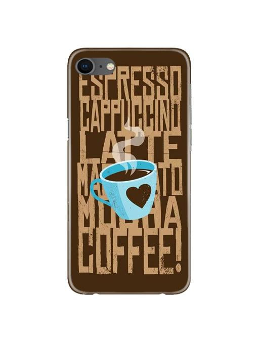 Love Coffee Mobile Back Case for iPhone 8  (Design - 351)