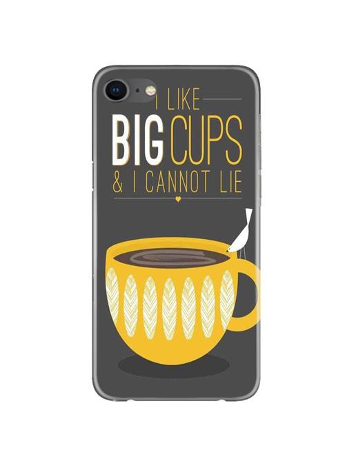 Big Cups Coffee Mobile Back Case for iPhone 8  (Design - 352)