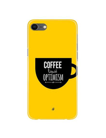 Coffee Optimism Mobile Back Case for iPhone 8  (Design - 353)