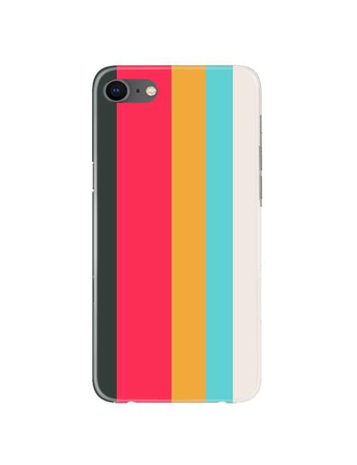 Color Pattern Mobile Back Case for iPhone 8  (Design - 369)