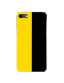 Black Yellow Pattern Mobile Back Case for iPhone 8  (Design - 397)