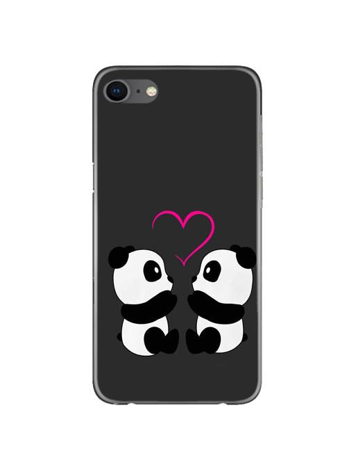 Panda Love Mobile Back Case for iPhone 8  (Design - 398)