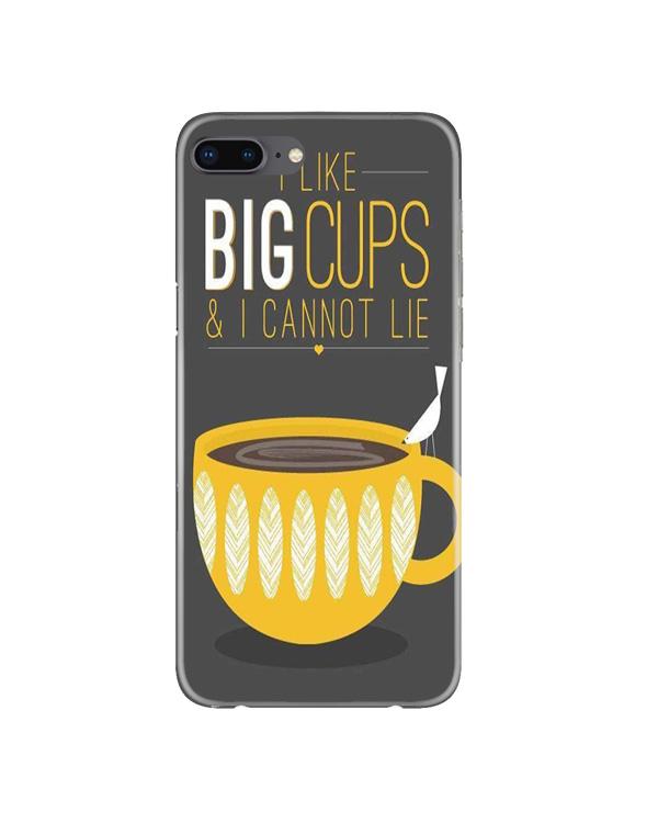 Big Cups Coffee Mobile Back Case for iPhone 8 Plus  (Design - 352)