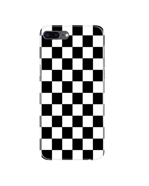 Black White Boxes Mobile Back Case for iPhone 8 Plus  (Design - 372)