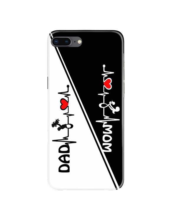 Love Mom Dad Mobile Back Case for iPhone 8 Plus  (Design - 385)