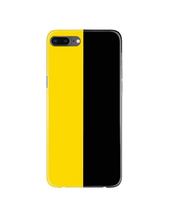 Black Yellow Pattern Mobile Back Case for iPhone 8 Plus  (Design - 397)