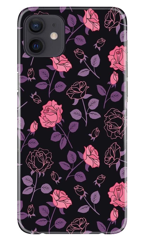 Rose Black Background Case for iPhone 12