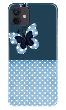 White dots Butterfly Mobile Back Case for Xiaomi Redmi 9 (Design - 31)