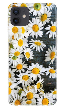 White flowers2 Mobile Back Case for iPhone 12 (Design - 62)