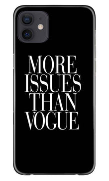 More Issues than Vague Mobile Back Case for iPhone 12 Mini (Design - 74)