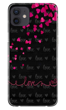 Love in Air Mobile Back Case for iPhone 12 Mini (Design - 89)
