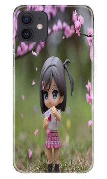 Cute Girl Mobile Back Case for iPhone 12 Mini (Design - 92)