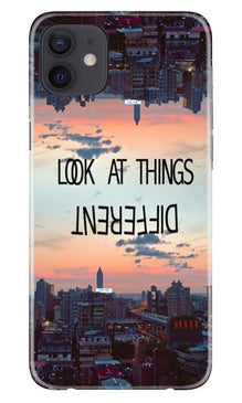Look at things different Mobile Back Case for iPhone 12 Mini (Design - 99)