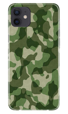 Army Camouflage Mobile Back Case for iPhone 12 Mini  (Design - 106)