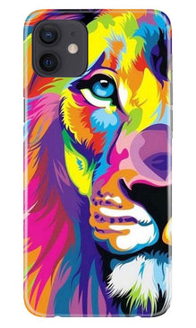 Colorful Lion Mobile Back Case for iPhone 12 Mini  (Design - 110)