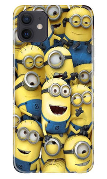 Minions Mobile Back Case for iPhone 12  (Design - 127)
