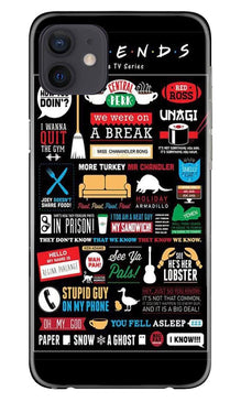 Friends Mobile Back Case for iPhone 12 Mini  (Design - 145)