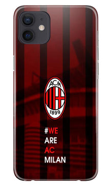 AC Milan Mobile Back Case for iPhone 12 Mini  (Design - 155)