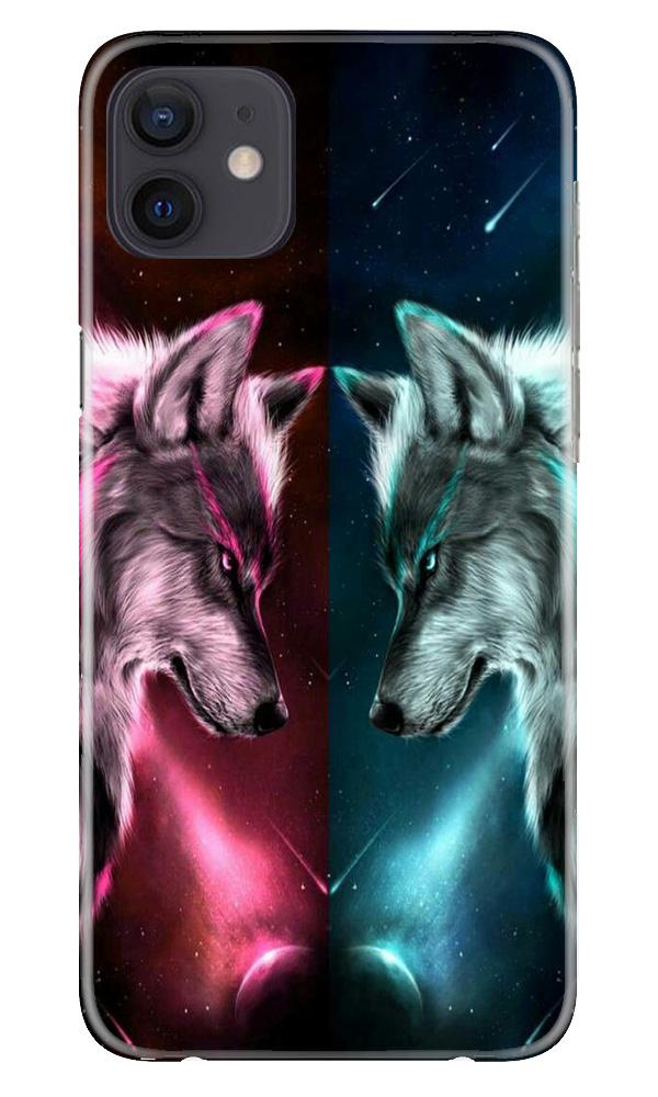 Wolf fight Case for iPhone 12 Mini (Design No. 221)