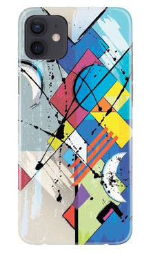 Modern Art Mobile Back Case for iPhone 12 Mini (Design - 235)