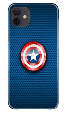 Captain America Shield Mobile Back Case for iPhone 12 (Design - 253)