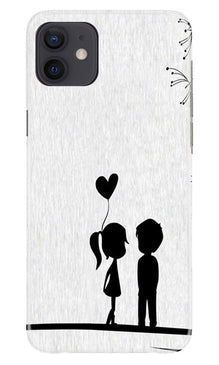 Cute Kid Couple Mobile Back Case for iPhone 12 Mini (Design - 283)