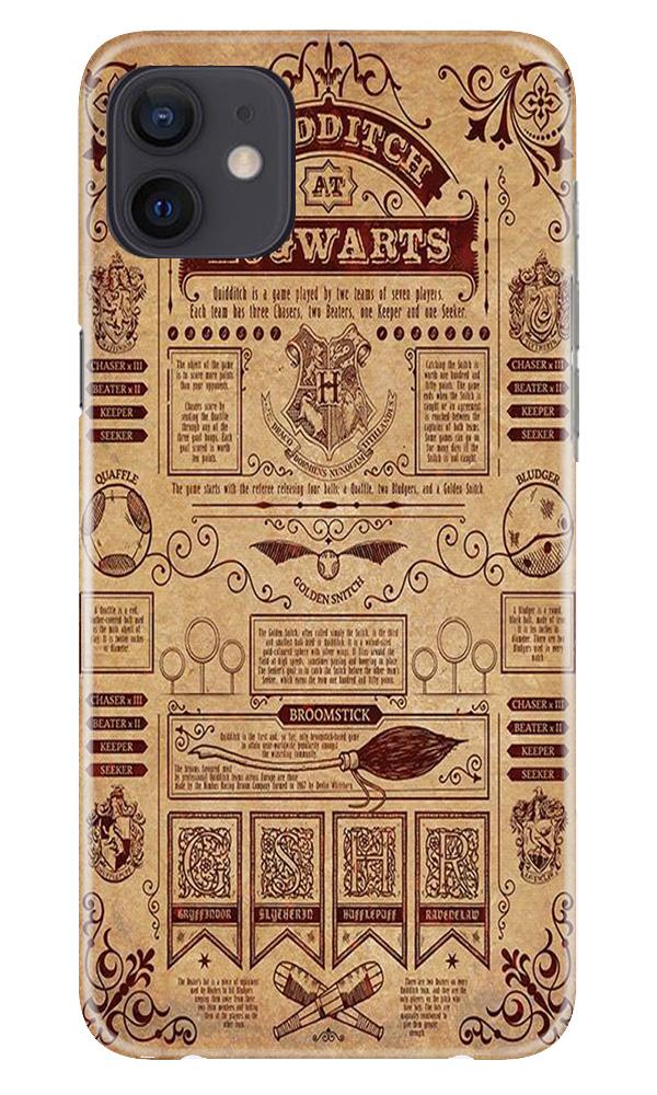 Hogwarts Mobile Back Case for iPhone 12 Mini (Design - 304)