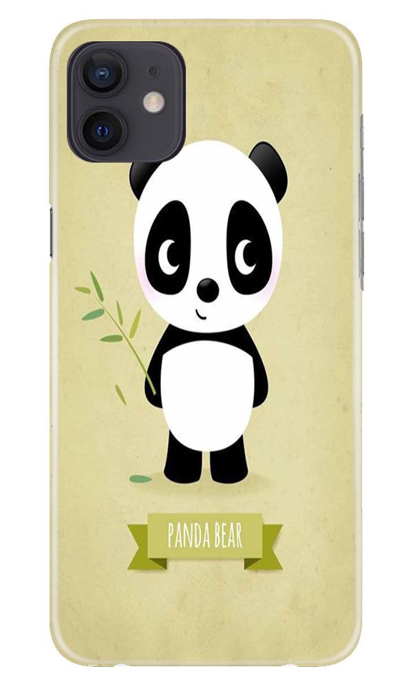 Panda Bear Mobile Back Case for iPhone 12 Mini (Design - 317)