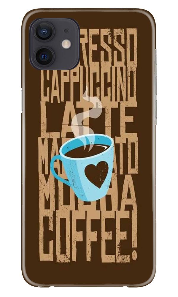 Love Coffee Mobile Back Case for iPhone 12 Mini (Design - 351)