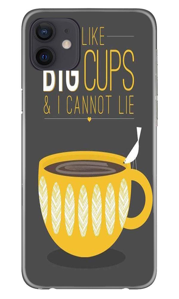 Big Cups Coffee Mobile Back Case for iPhone 12 Mini (Design - 352)