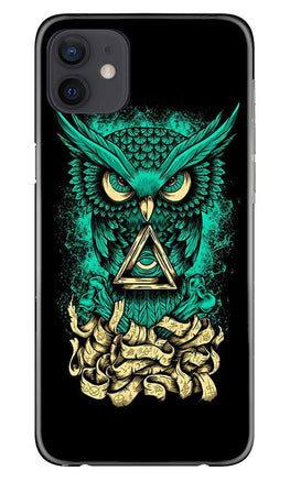 Owl Mobile Back Case for iPhone 12 (Design - 358)