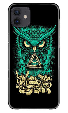 Owl Mobile Back Case for iPhone 12 Mini (Design - 358)