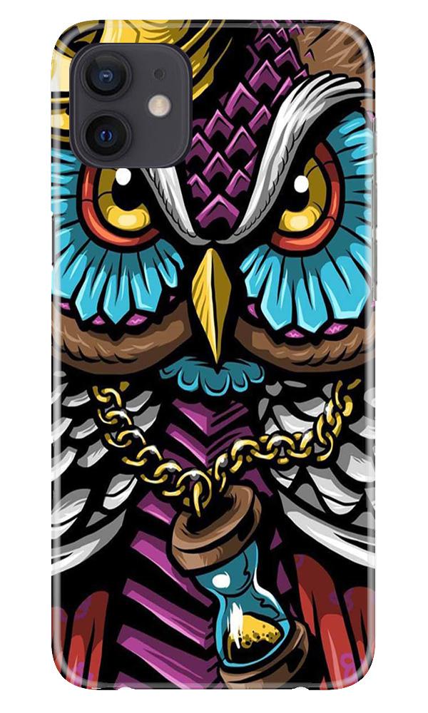 Owl Mobile Back Case for iPhone 12 (Design - 359)