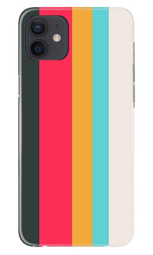 Color Pattern Mobile Back Case for iPhone 12 (Design - 369)