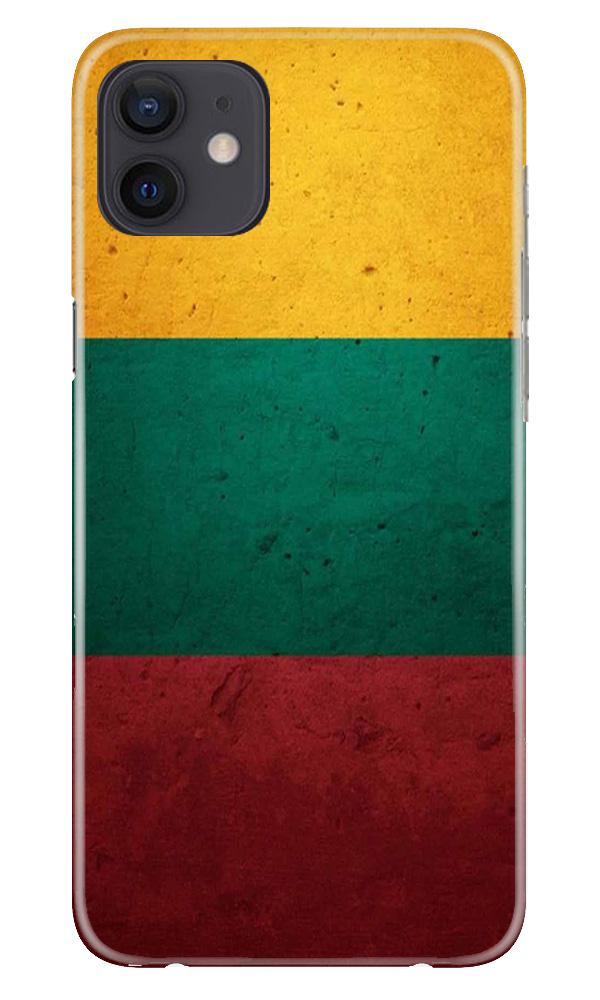 Color Pattern Mobile Back Case for iPhone 12 (Design - 374)