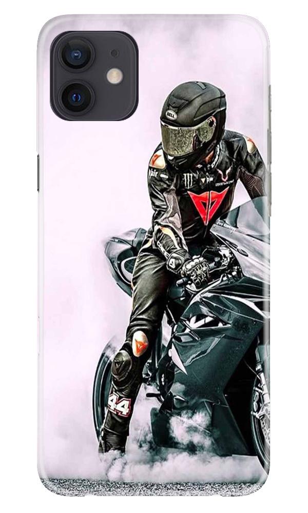 Biker Mobile Back Case for iPhone 12 (Design - 383)