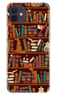 Book Shelf Mobile Back Case for iPhone 12 (Design - 390)