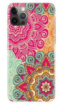 Rangoli art Mobile Back Case for iPhone 12 Pro (Design - 6)