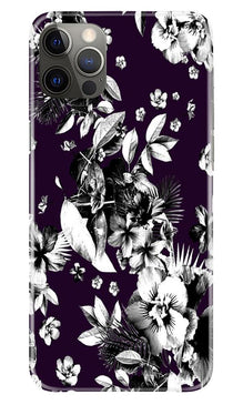 white flowers Mobile Back Case for iPhone 12 Pro (Design - 7)