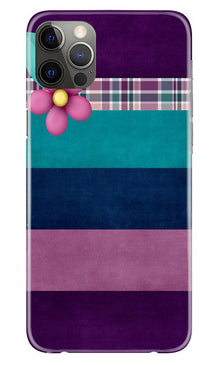 Purple Blue Mobile Back Case for iPhone 12 Pro (Design - 37)