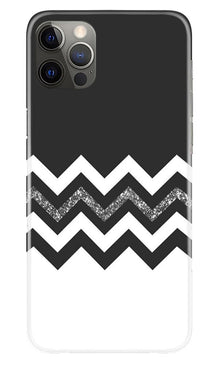 Black white Pattern2Mobile Back Case for iPhone 12 Pro Max (Design - 83)
