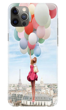 Girl with Baloon Mobile Back Case for iPhone 12 Pro Max (Design - 84)
