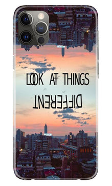 Look at things different Mobile Back Case for iPhone 12 Pro (Design - 99)